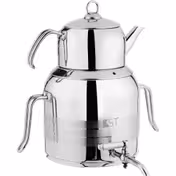 کتری و قوری مدل ترک با قوری استیل 5/5 لیتر (KST) کد 4030C