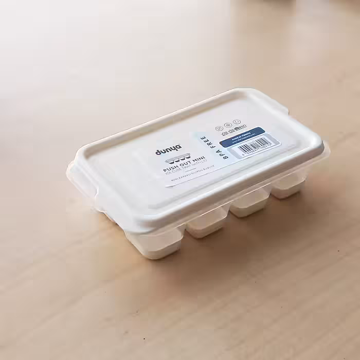 قالب یخ مینی برند دنیاپلاستیک ترکیه رنگ سفید کرمی کد 16021