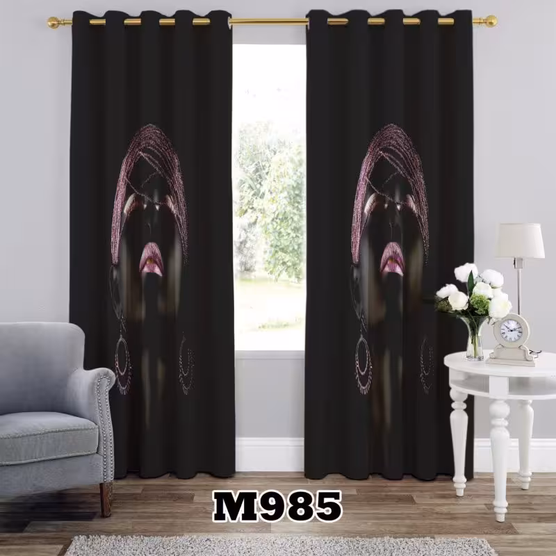 پرده سه بعدی طرح چهره