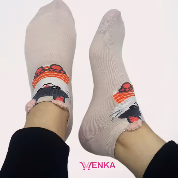 جوراب مچی طرح 6396