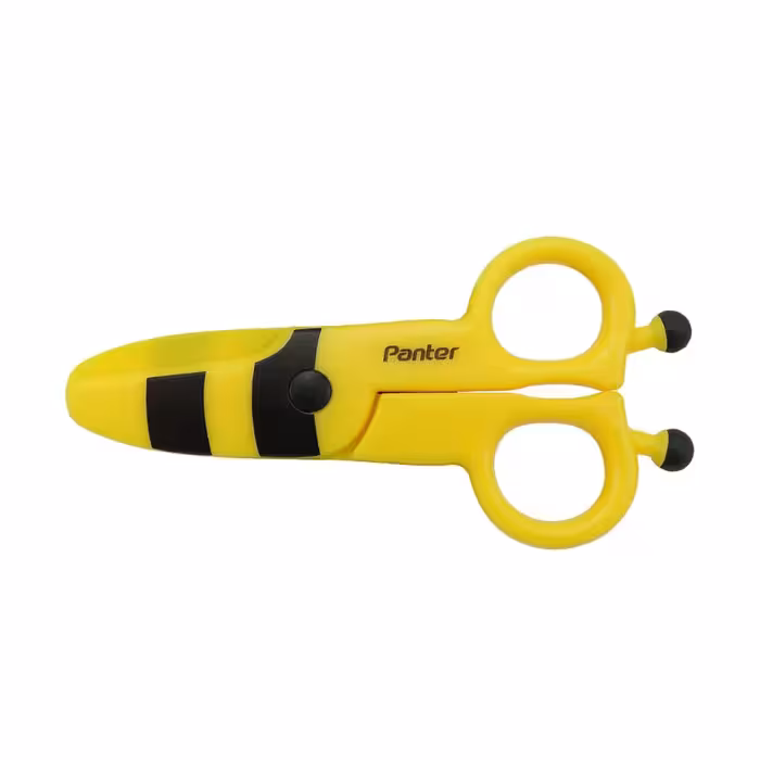 قیچی كودک پنتر طرح زنبور عسل زردPanter