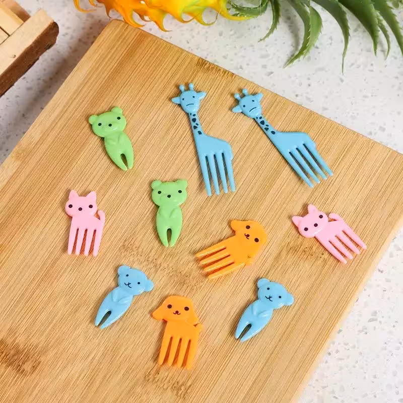 چنگال میوه کودک طرح حیوانات فانتزی