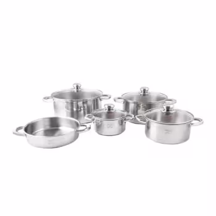 سرویس پخت و پز 9 پارچه پارس استیل مدل سه لایه کد 09