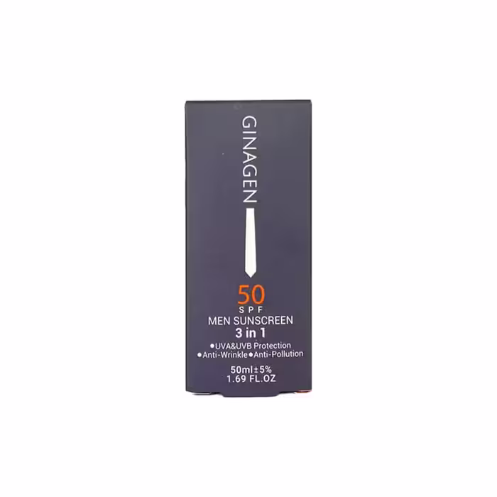 کرم ضد آفتاب 3 در 1 آقایان ژیناژن با SPF50 ـ SPF50  Men 3IN1 Sunscreen Cream ـ ژیناژن