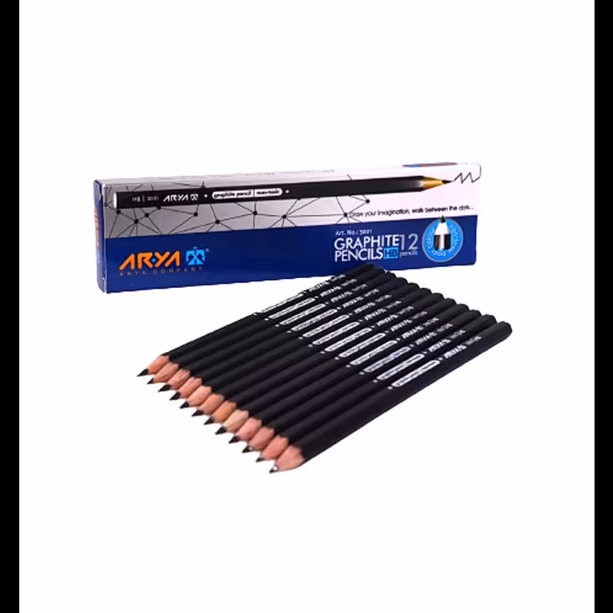 مداد مشکی آریا یک قراص 144 عددی