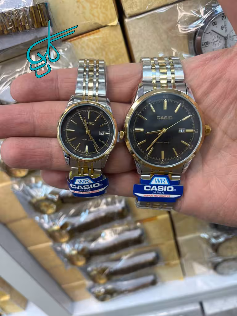 خرید ست ساعت زنانه و مردانه کاسیو طرح کلاسیک کیفیت عالی کد 2117204 - ردگل