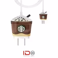 کاور و محافظ سیلیکونی اورجینال شارژر گوشی موبایل اپل مدل 20 وات 3 پین طرح فانتزی کارتونی