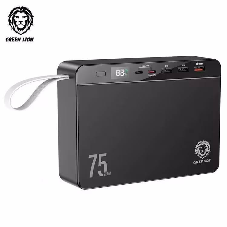 پاوربانک گرین لاین مدل Power Volt ظرفیت 75000 میلی آمپر ساعت