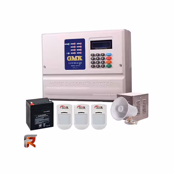 پکیج دزدگیر اماکن سیم کارتی و خط شهری جی ام کا GMK910-M2 با بیمه ایران 12 ماهه GMK3