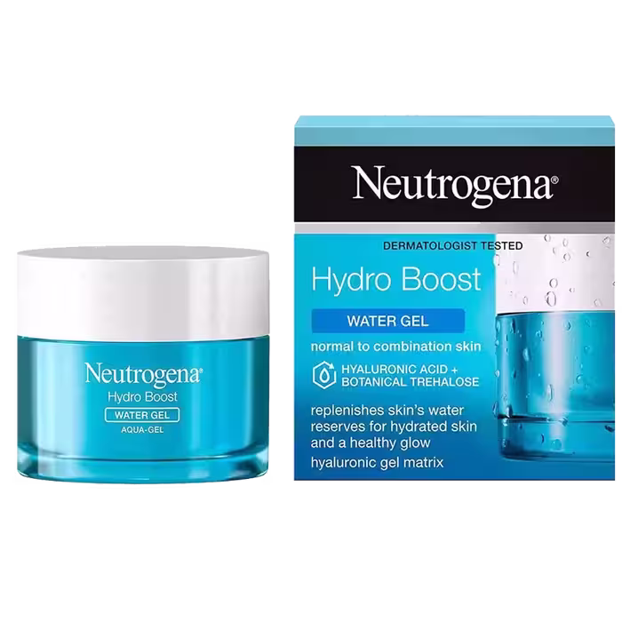 واتر ژل آبرسان صورت نوتروژینا مدل Hydro Boost حاوی هیالورونیک اسید برای پوست مختلط تا چرب