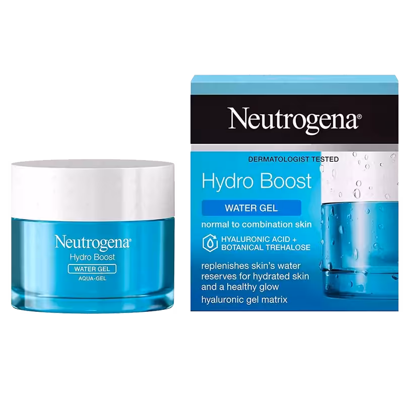 واتر ژل آبرسان صورت نوتروژینا مدل Hydro Boost حاوی هیالورونیک اسید برای پوست مختلط تا چرب