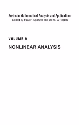 خرید و دانلود نسخه کامل کتاب Nonlinear analysis