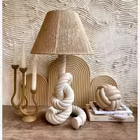 ست آباژور طنابی و شمعدان دو عددی