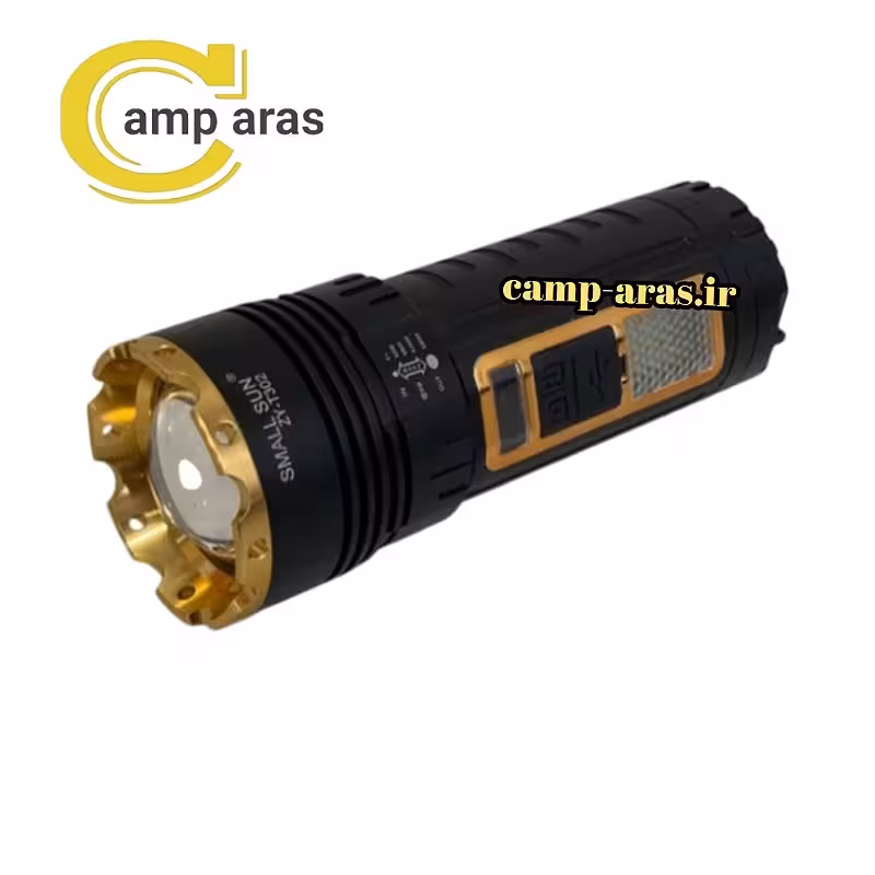 چراغ قوه اسمال سان مدل ZY-T302 شارژی زوم دار  - کمپ آراس