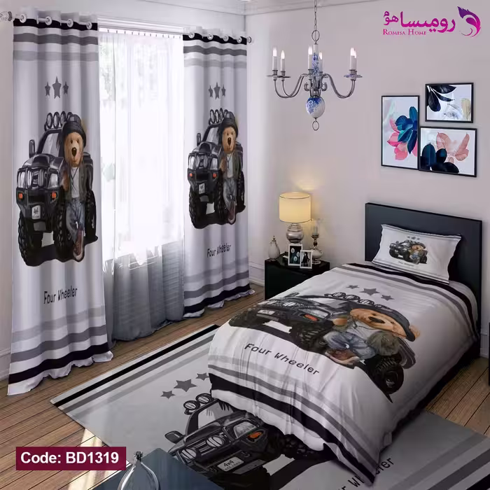 قیمت و خرید روتختی طرح تدی ماشین سوار یک نفره برند دکو کد BD1319