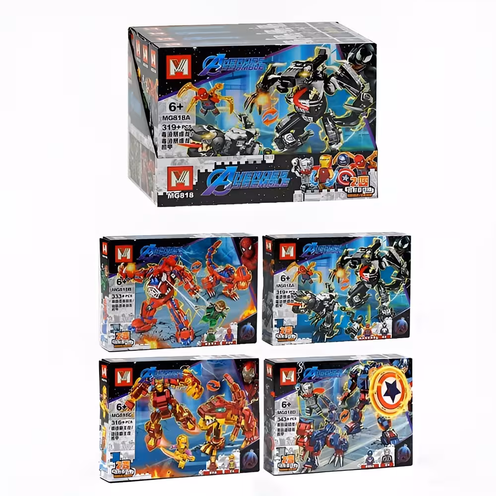 لگو اونجرز 4 در 1 ربات و دایناسور کد MG 818