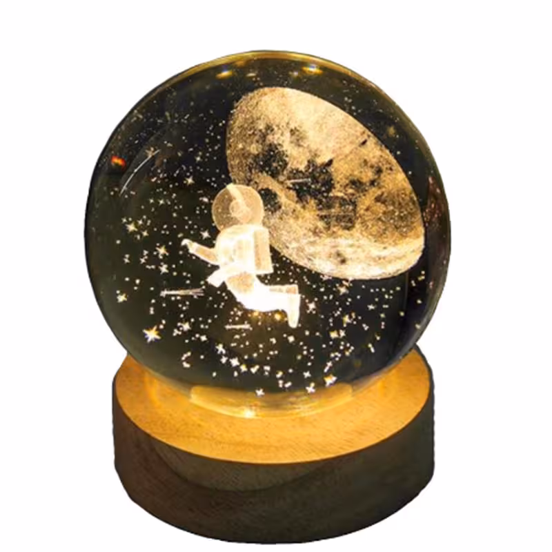 چراغ خواب مدل گوی ماه و فضانورد