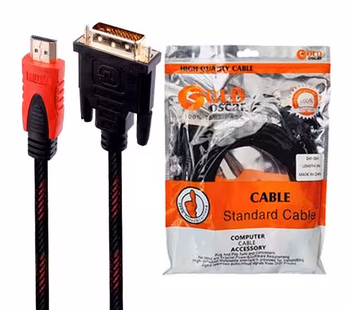 کابل تبدیل HDMI به DVI گلداسکار(GOLD OSCAR) طول 3 متر
