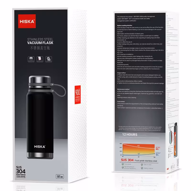 فلاسک لیوان دار Hiska HR-80 900ml