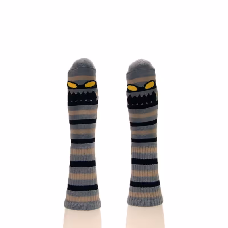 جوراب Toymachine مدل Monster طوسی
