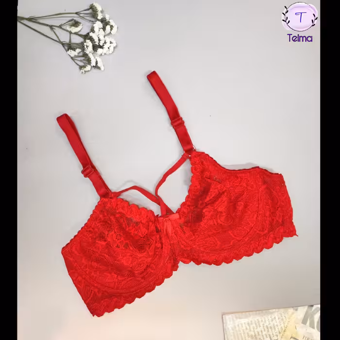 سوتین دانتل فنردار و هارنس دار  لباس زیر زنانه