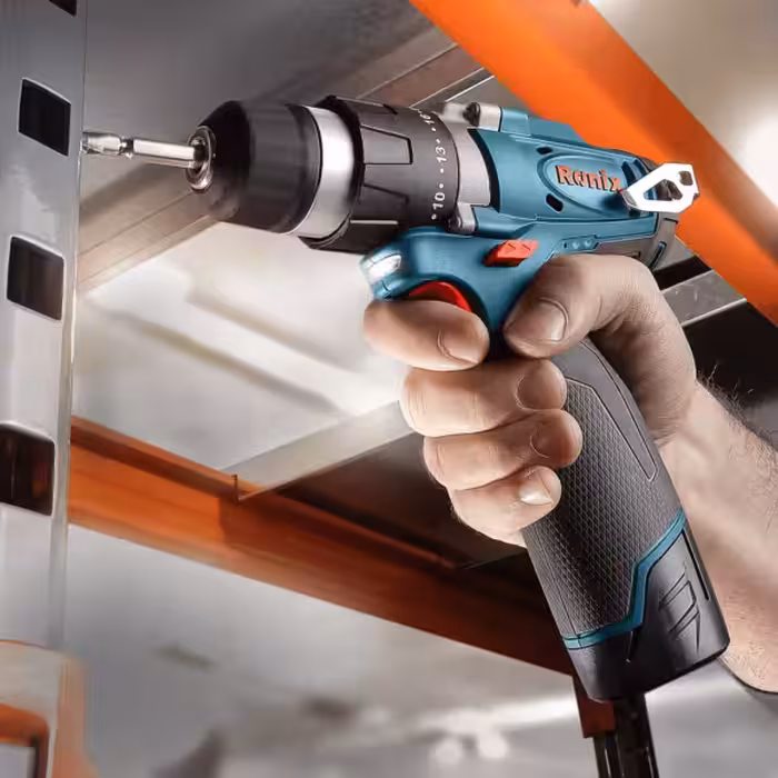 دریل پیچ گوشتی شارژی 12 ولت نیم تنه فلزی