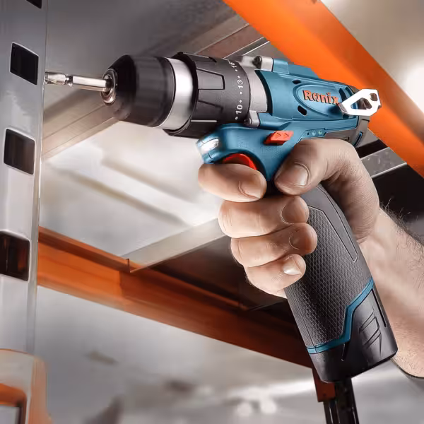 دریل پیچ گوشتی شارژی 12 ولت نیم تنه فلزی