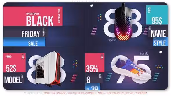 دانلود پروژه ویدیویی Black Friday برای افترافکت