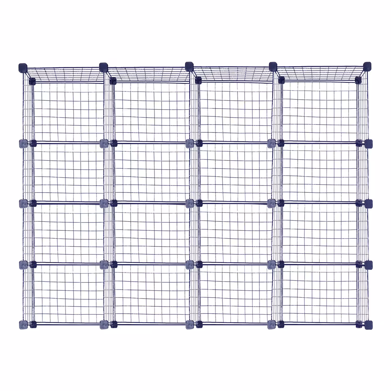 ست قفسه مشبک چهار طبقه در چهار ردیف سایز 32x32(ارسال پس کرایه و به عهده مشتری)