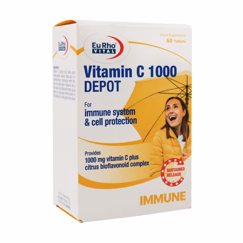 قرص ویتامین ث 1000 دپو یوروویتال 60عددی