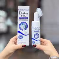 فوم شستشو براش دار صورت شیر الاغ وکالی ابی DONKEY MILK WOKALI