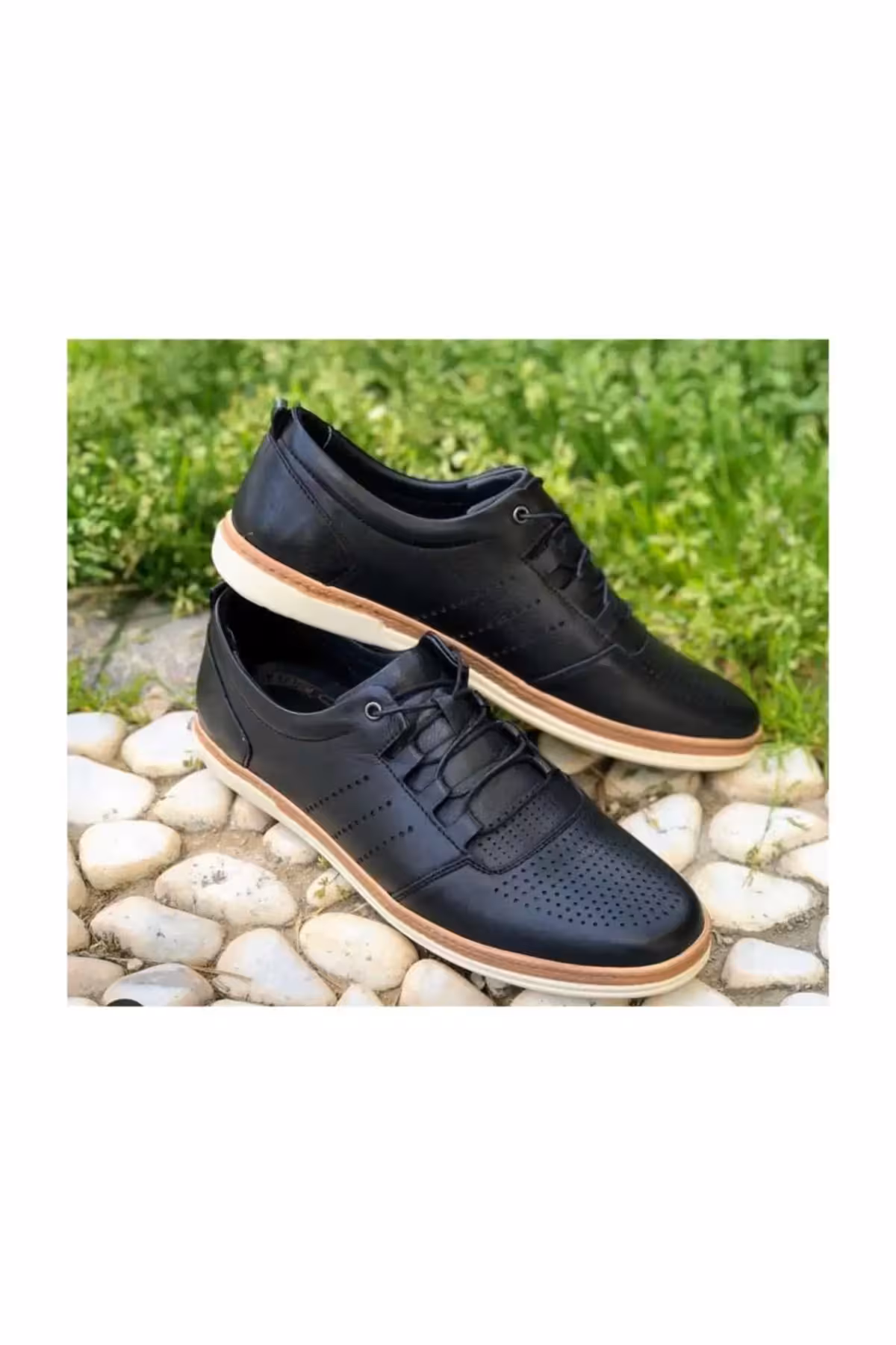 کفش روزمره مردانه    چرم طبیعی مدل Ygl4245mn – 7351