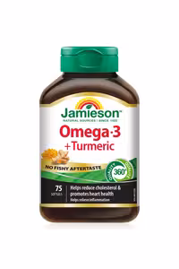 سافت ژل امگا 3 و زردچوبه Jamieson - بسته 75 عددی