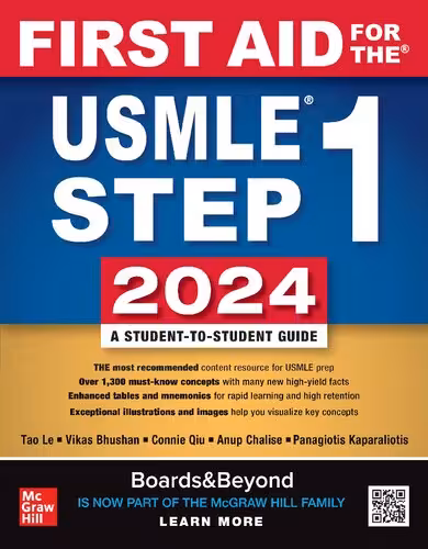 خرید و دانلود نسخه کامل کتاب First Aid for the® USMLE Step 1 2024: A Student-to-Student Guide