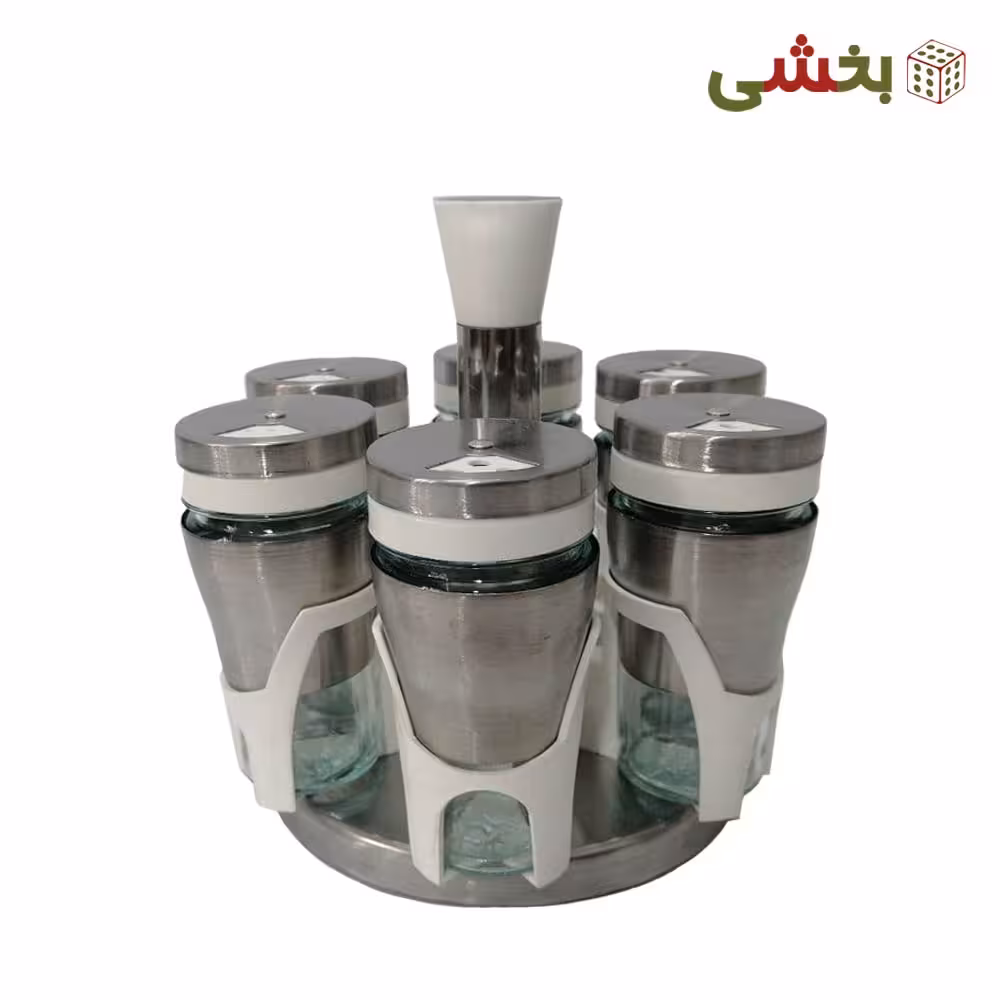 ست جا ادویه 6 پارچه گردان پارادایس 2