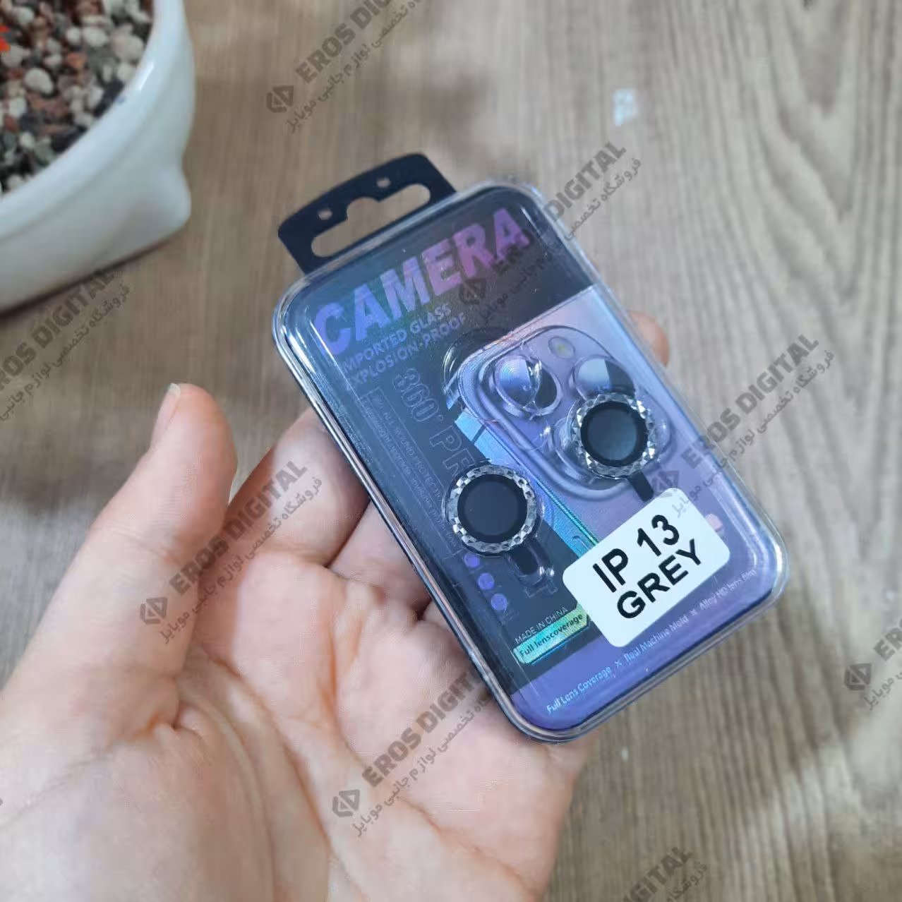 محافظ لنز iPhone 13 مدل Camera طرح کریستالی