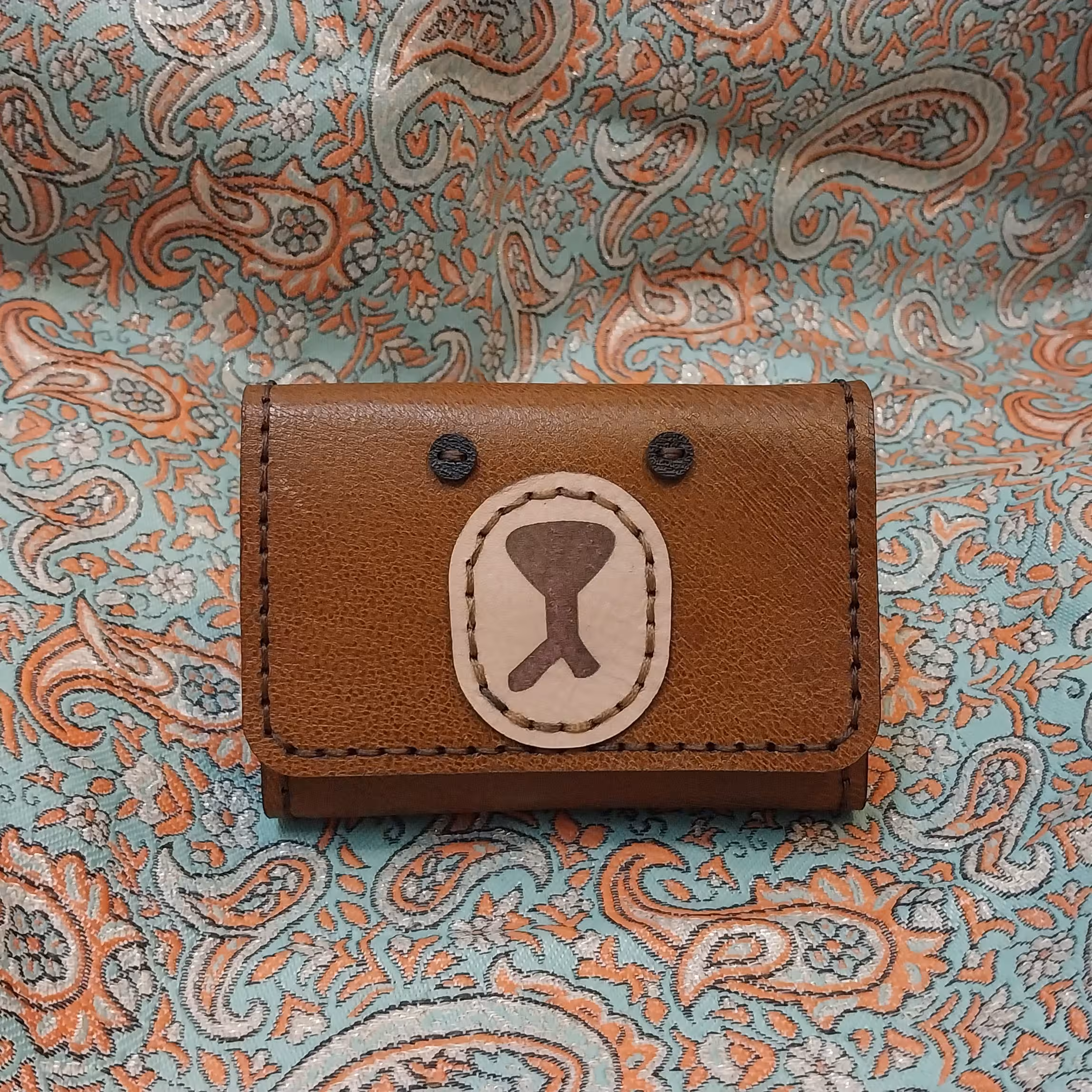 جاکارتی آکاردئونی کیوت  با چرم طبیعی و دستدوزی شده