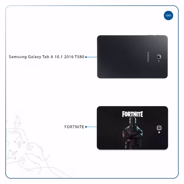 برچسب پوششی ماهوت مدل Fortnite-Game مناسب برای تبلت سامسونگ Galaxy Tab A 10.1 2016 T580