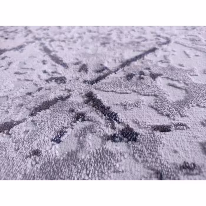 فرش ماشینی زمرد مشهد مدل NO011 زمینه طوسی