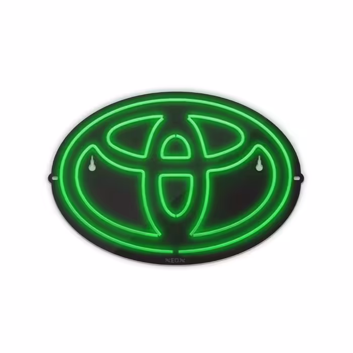 چراغ دیواری نئون دیزاین طرح Toyota-Logo-BL_GR