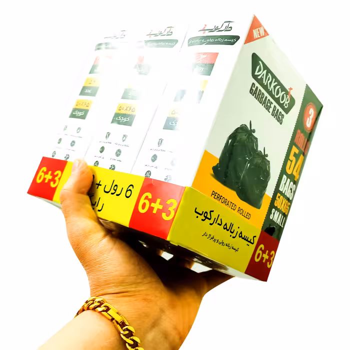 کیسه زباله دارکوب مدل DAR_ZBOXsabz-SMAL54 سه بسته 54 عددی