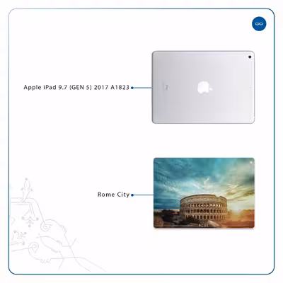 برچسب پوششی ماهوت مدل Rome City مناسب برای تبلت اپل iPad 9.7 (GEN 5) 2017 A1823