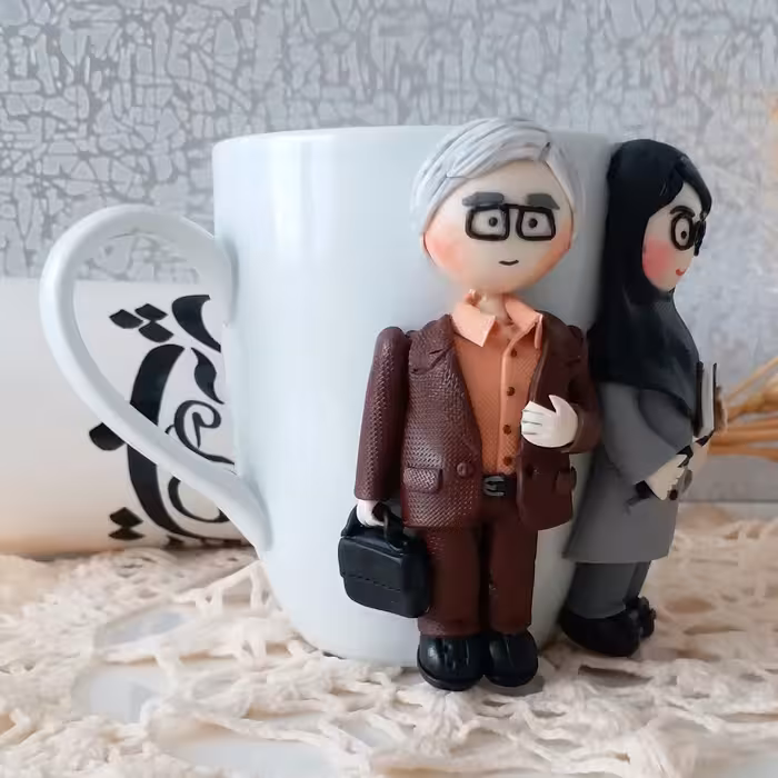 ماگ مدل خانم و آقا معلم B368