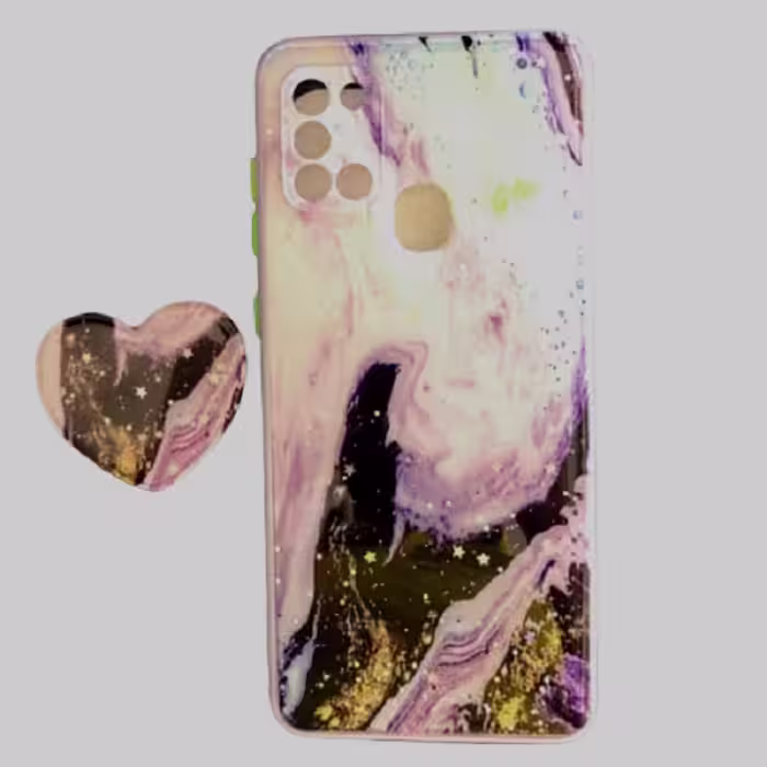 کاور مدل 7 کهکشانی مناسب برای گوشی موبایل اپل IPhone 7 به همراه پایه نگهدارنده