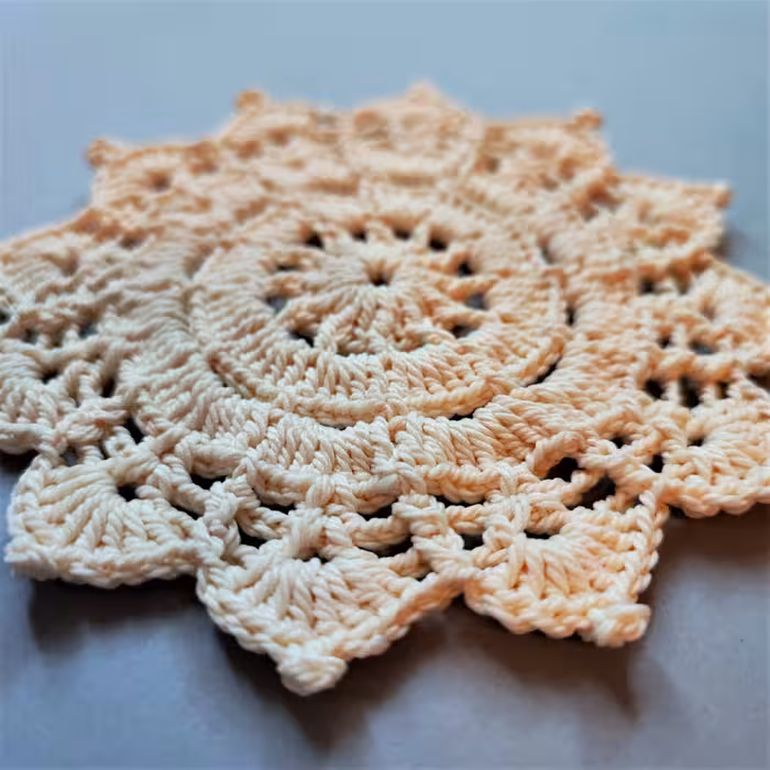 زیر لیوانی بافتنی کد G01 مجموعه 6 عددی