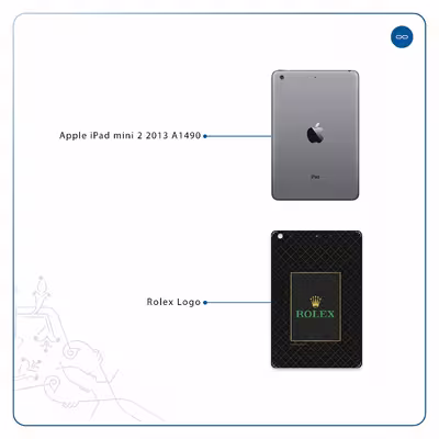 برچسب پوششی ماهوت مدل Rolex-Logo مناسب برای تبلت اپل iPad mini 2 2013 A1490