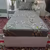 سرویس ملحفه مدل ni08051 طرح شکوفه کد 100 یک نفره دو تکه