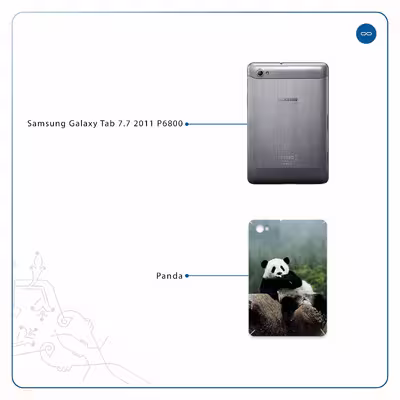 برچسب پوششی ماهوت مدل Panda مناسب برای تبلت سامسونگ Galaxy Tab 7.7 2011 P6800