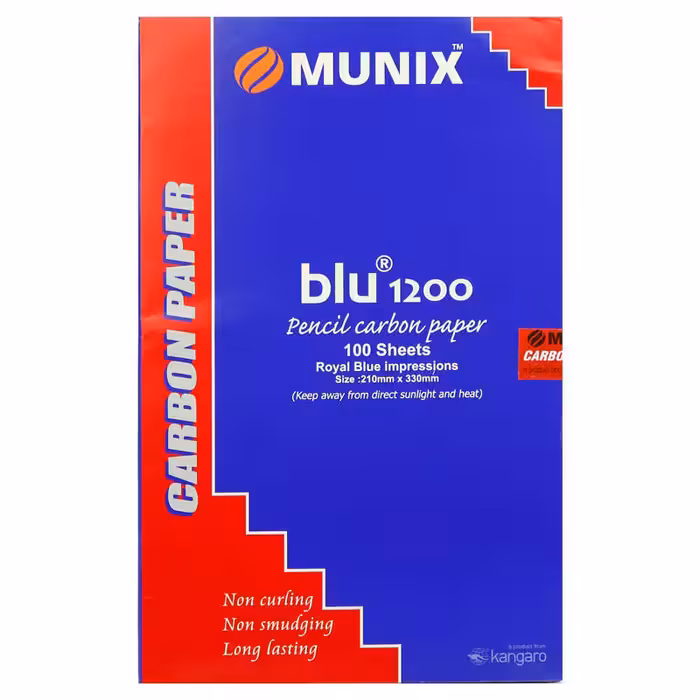 کاغذ کاربن کانگرو مدل Munix بسته 100 عددی
