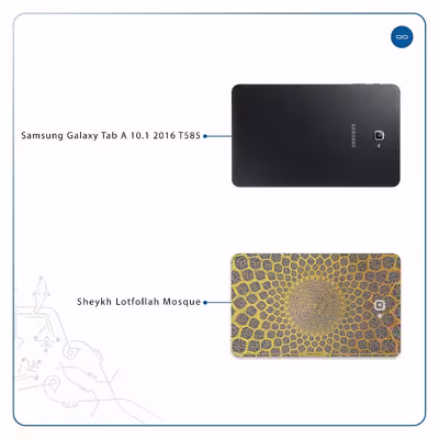 برچسب پوششی ماهوت مدل Iran-Tile2 مناسب برای تبلت سامسونگ Galaxy Tab A 10.1 2016 T585